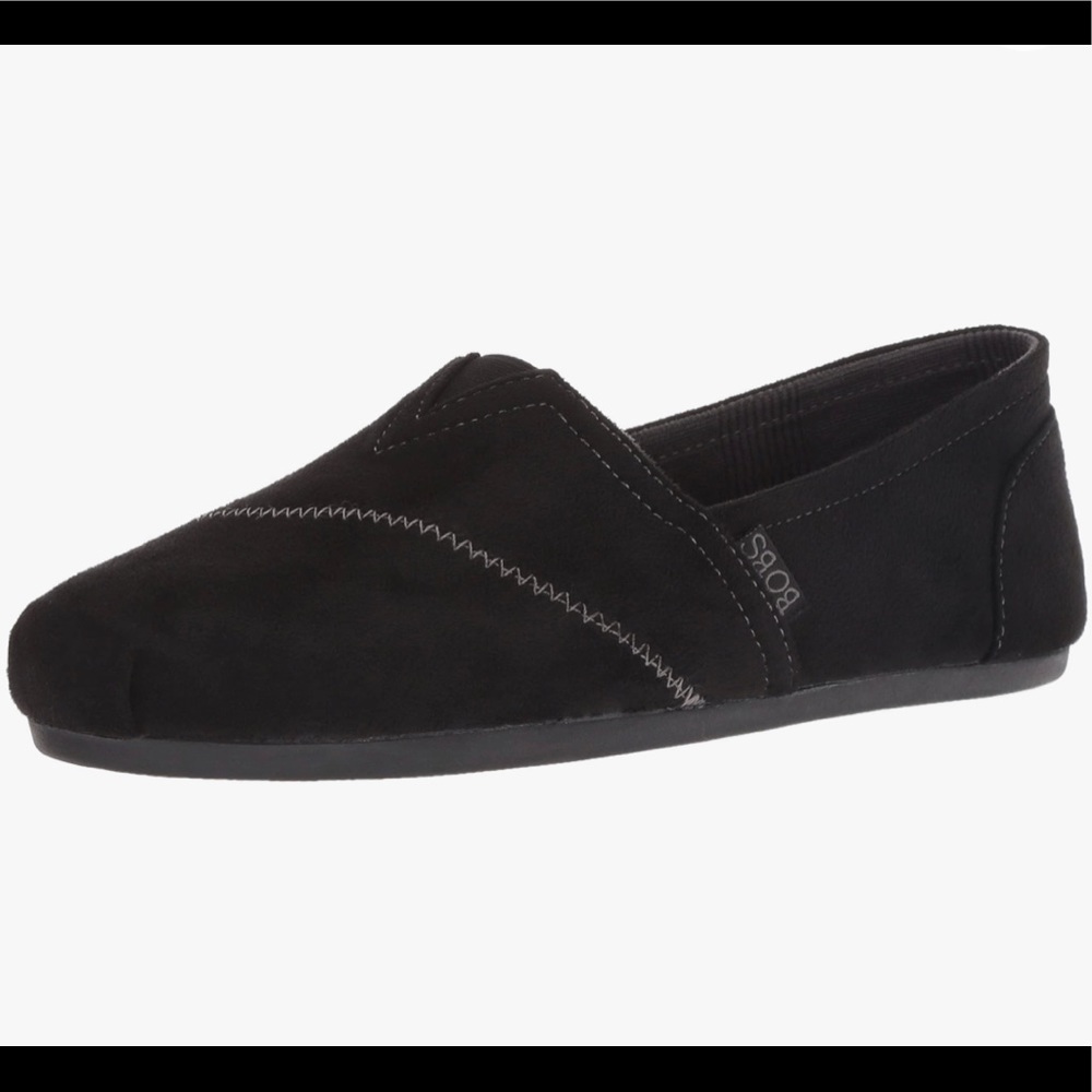 Sketchers Bobs Sport Memory Foam Black Canvas Shoes NWT Size 9.5